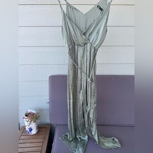 Zara Silver Maxi Dress